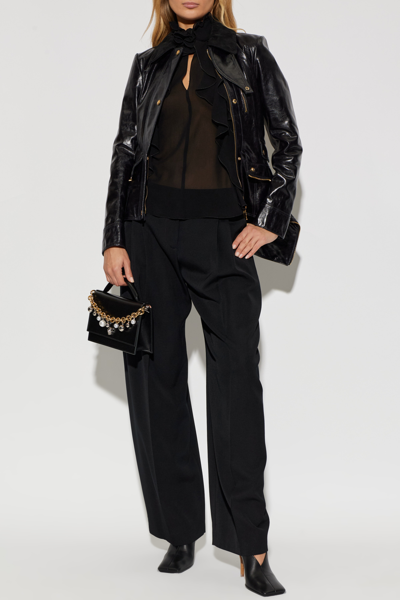 Alexander McQueen Leather jacket | Women's | Vitkac